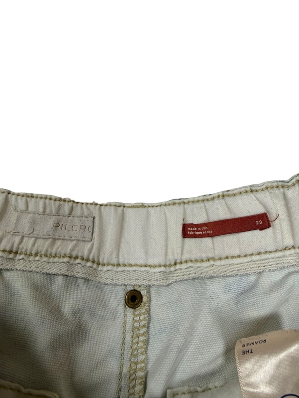 Pilcro The Roamer Pants | Lily Pad Pond Painted Water Colour - Size 28 - Picture 7 of 16